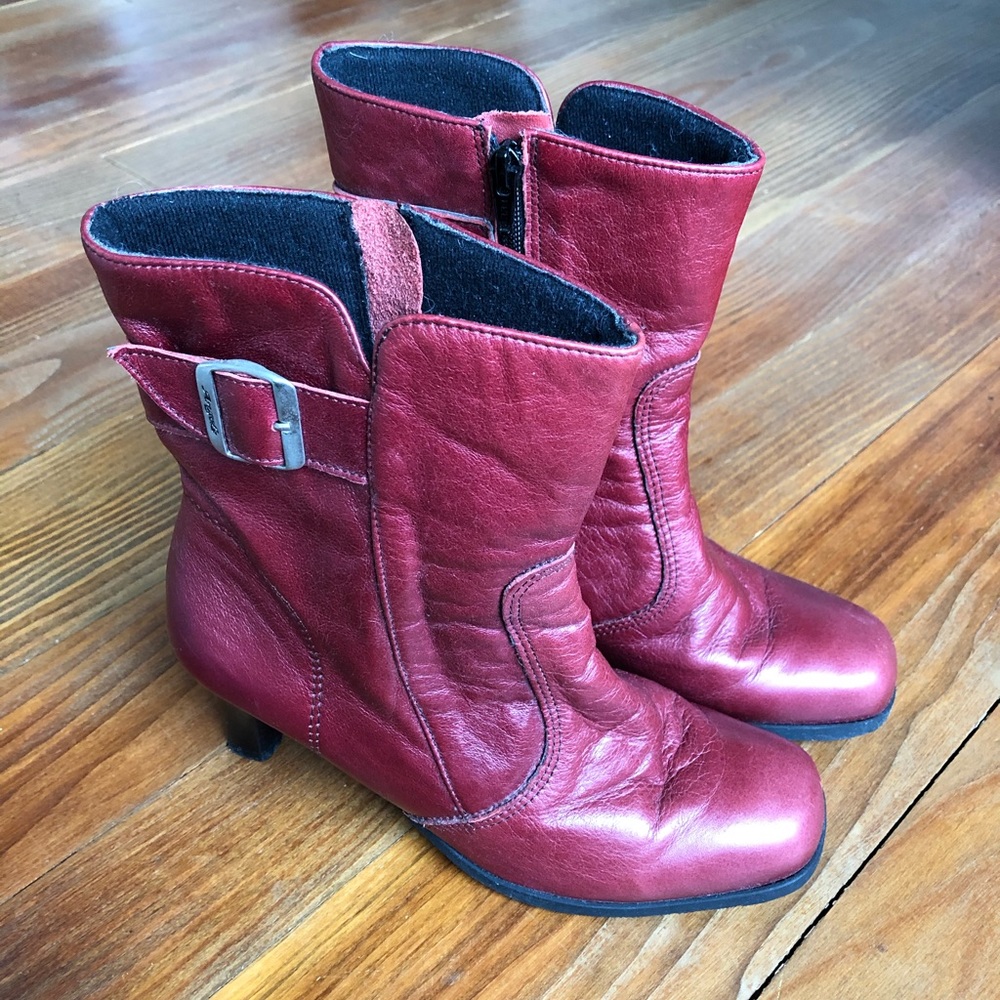 Red genuine leather handcrafted in South Africa